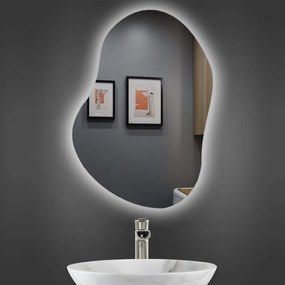Огледало за баня LED осветление LM Shadow Gaze, фигурно, 1000×1000мм