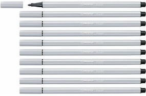 Плумастер Stabilo Pen 68 Светло сив 10 броя