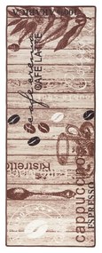 Кафяв кухненски мокет Delicious Coffee, 67 x 180 cm Delicious Coffee - Hanse Home