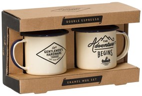 Комплект от 2 емайлирани чаши за еспресо , 150 ml - Gentlemen's Hardware
