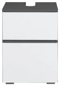 Шкаф за мивка в бял и антрацитен цвят 40x55 cm Wisla – Støraa