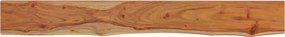 370281 vidaXL Стенен рафт, 180x20x3,8 см, правоъгълен, масив акация, жив ръб