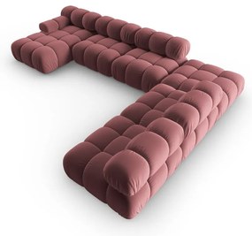 Диван от розово кадифе 379 cm Bellis - Micadoni Home