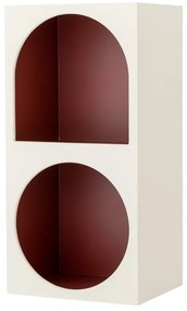 Червена/бяла стенна библиотека 30x60 cm Graphia – Bloomingville