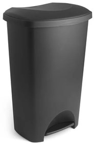 Черно кошче за боклук с капак, 41 x 33 x 62,5 cm - Addis