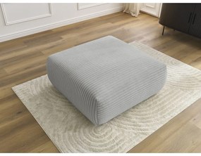 Светлосива табуретка от рипсено кадифе Lucien – Bobochic Paris