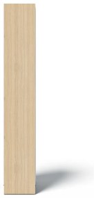 Бяла етажерка за книги в дъб 40x188 cm Ella - TemaHome