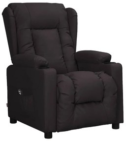 3093443 vidaXL Изправящ стол, черен, изкуствена кожа