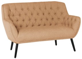 Двуместно канапе Sonata Bergen, Оранжев, Удобен, 138 см