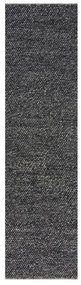 Тъмносива ръчно изработена пътека със смес от вълна 60x230 cm Minerals – Flair Rugs