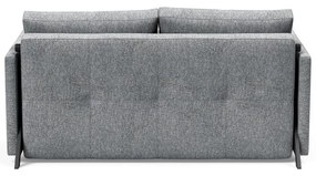 Сив разтегателен диван с подлакътници Twist Granite, 100 x 154 cm Cubed - Innovation