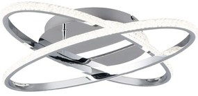 LED осветително тяло за таван в сребристо Lane - Trio