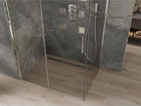 Mexen Omega плъзгаща се душ кабина 100 x 80 см, прозрачна, хром - 825-100-080-01-00