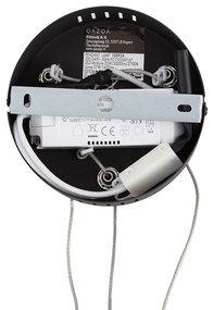 Дизайнерска висяща лампа черна кръгла с 3-степенно димиране - Krisscross