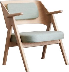 Светлозелен дъбов фотьойл Findahl от Hammel Me Tube - Hammel Furniture