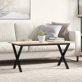 357900 vidaXL Крака за кафе маса, X-рамка, 80x40x43 см, стомана