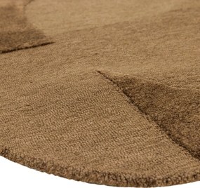Кафяв килим със смес от вълна 170x240 cm Livo – WOOOD