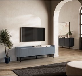 Сиво-синя маса за телевизор 180x55x40 cm Willa – MOME