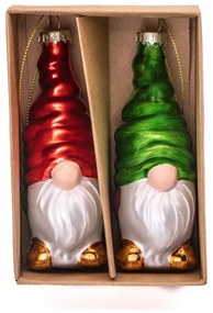 Стъклени ръчно изработени коледни украси в комплект от 2 бр. ø 4 cm Gonk – Sass &amp; Belle