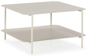 Кремава метална масичка за кафе 70x73 cm Beatrix – MOME