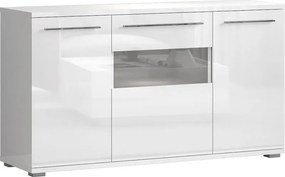 3D Бюфет с ниско царство 3D-дължина: 150 см.-Бяло