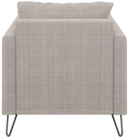 Светлокафяво шенилово кресло Freya – Ropez