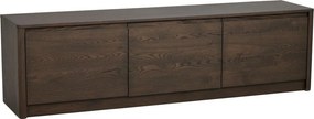 Скрин от декор от дъб в тъмно естествен цвят 180x50x40 cm Melstone – Rowico