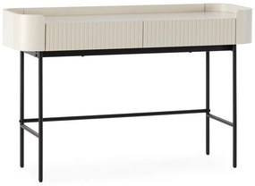 Кремава конзолна маса 40x120 cm Willa – MOME