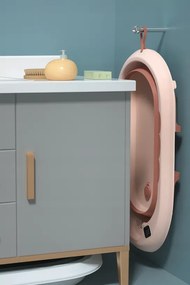 Сгъваема бебешка вана VAIANA PREMIUM с шезлонг и стойка - повече цветове Син