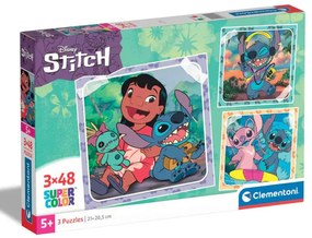 Clementoni - Пъзел Stitch 25321 3х48ч.