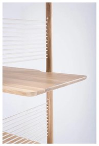 Библиотека за книги от масивна дъбова дървесина , височина 216 см Muse - Gazzda