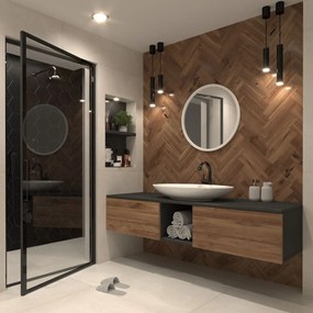 Огледало Grace-Leuko-Диаметър: 60 cm