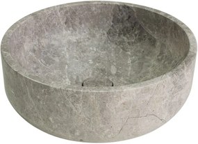 Мраморен умивалник Thalo Fossil II-Сив