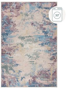 Синьо-лилав килим със смес от рециклирани влакна подходящ за пране 160x230 cm Reid – Flair Rugs