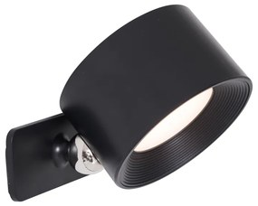 Комплект от 4 модерни стенни и таванни лампи черни, включително LED акумулаторни - Bright