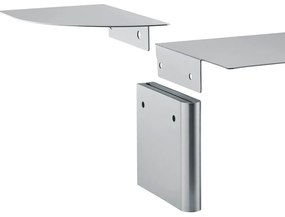 Стенен рафт от неръждаема стомана в матово сребрист цвят 80 cm Oru – Blomus