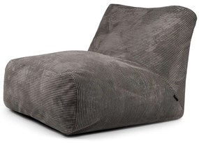 Тъмносив пуф от рипсено кадифе Tube 100 – SLOWDOWN