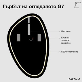 Атипични огледало с LED осветление G7