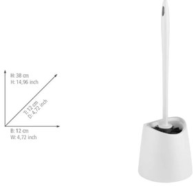 Бяла пластмасова четка за тоалетна Portes – Allstar