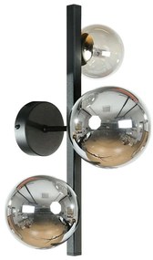 Zuma Line 1216 - Настенно осветително тяло SERENITY 3xG9/8W/230V черно/опушено черно