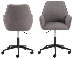 Сив офис стол Glenda – Actona