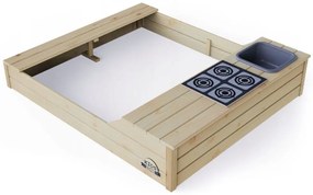 Пясъчник с пейки и детска кухня 145см Natural