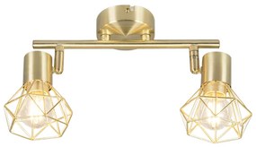 Умна прожекторна лампа месинг въртяща се и накланяща се с 2 Wifi P45 - Mosh