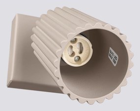 Кафяво-сив метален прожектор 8x16 cm Gleam – Sollux