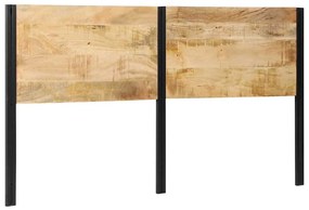 4017555 vidaXL табла за глава 180 cm от масивно дърво манго и желязо