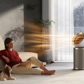 Пречиствател за въздух Dreame AirPursue PM20 CVF14A, 48 м2, Автоматизирани функции, Отопление, Плазмена и UVC стерилизация, TVOC, LCD, HEPA, Бял/бронз