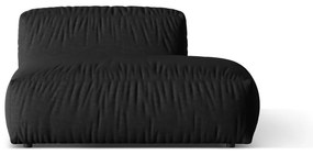 Черен модул за диван (десен ъгъл) Martina – Micadoni Home