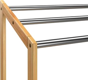 Бамбукова стойка за кърпи - комплект от 2 броя