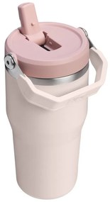 Светлорозов термос 600 ml IceFlow Flip Straw 2.0 – Stanley