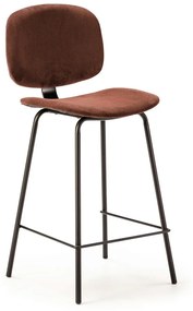 Бар столове в цвят бордо в комплект от 2 броя (височина на седалката 64 cm) Arus - Marckeric